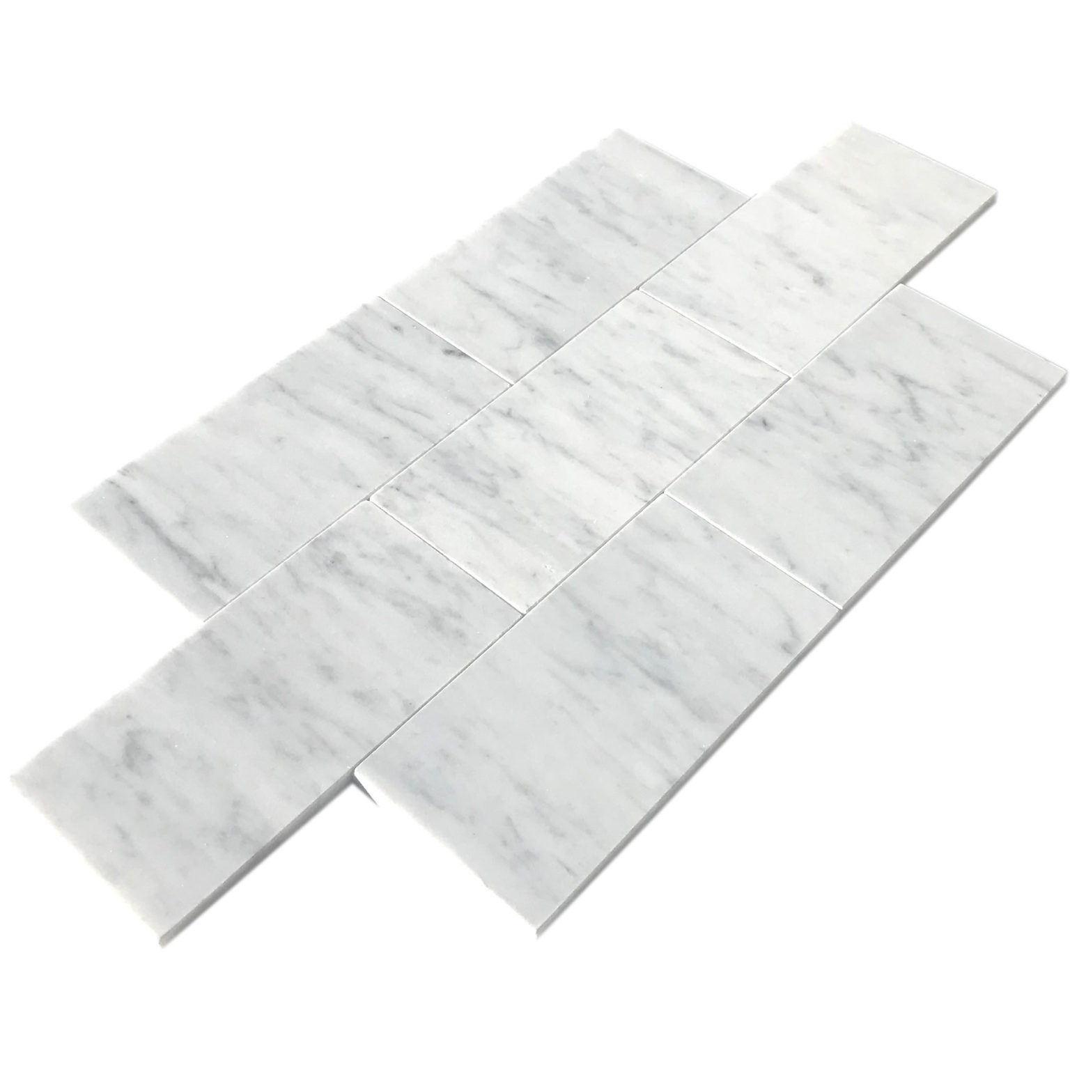 Carrara White 3x6 Honed Marble - Patara Stone